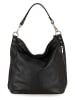 Lucca Baldi Leder-Schulterasche "Bolzano" zwart - (B)40 x (H)45 cm