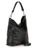 Lucca Baldi Leder-Schulterasche "Bolzano" zwart - (B)40 x (H)45 cm
