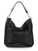 Lucca Baldi Leder-Schulterasche "Bolzano" zwart - (B)40 x (H)45 cm