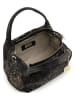 Mia Tomazzi Leder-Henkeltasche "Benedettini" in Schwarz - (B)24 x (H)21 x (T)13 cm