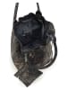 Mia Tomazzi Leder-Schultertasche "Fucini" in Schwarz - (B)30 x (H)35 x (T)18 cm