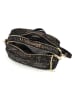 Mia Tomazzi Leder-Umhängetasche "Calatafimi" in Schwarz - (B)21 x (H)14 x (T)8 cm