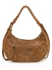 Mia Tomazzi Skórzana torebka "Biancospini" w kolorze karmelowym - 32 x 25 x 13 cm