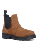Ecco Leder-Chelsea-Boots in Hellbraun