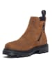 Ecco Leder-Chelsea-Boots in Hellbraun