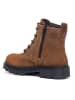 Ecco Leder-Boots in Hellbraun