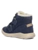 Ecco Leder-Boots in Dunkelblau