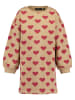 Blue Seven Sweatkleid in Beige/ Pink