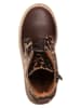 kmins Skórzane botki w kolorze ciemnobrązowym