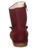 kmins Leder-Winterboots in Bordeaux
