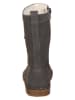 kmins Leder-Winterstiefel in Anthrazit