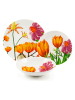 Trendy Kitchen by EXCÉLSA 18tlg. Tafelservice "Blooming" in Bunt