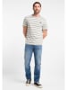 ELBSAND Shirt "Noe" in Grau/ Weiß