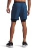 Under Armour Szorty funkcyjne 2w1 w kolorze granatowym