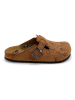 Calceo Clogs in Hellbraun