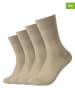 camano 4er-Set: Socken in Beige