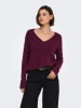 JDY Sweter "Elanora" w kolorze bordowym