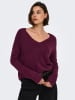 JDY Pullover "Elanora" in Bordeaux