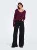 JDY Pullover "Elanora" in Bordeaux