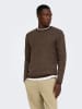 ONLY & SONS Sweter "Eric" w kolorze brązowym