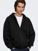 ONLY & SONS Sweatjacke in Schwarz