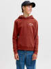 JACK & JONES Junior Hoodie roodbruin