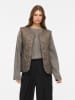 Vila Doorgestikte bodywarmer taupe