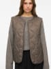 Vila Doorgestikte bodywarmer taupe