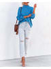 Milan Kiss Pullover in Blau