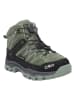 CMP Skórzane buty trekkingowe "Rigel Mid" w kolorze zielonym