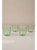 Hermia 4-delige set: glazen groen - 290 ml