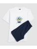 COTONELLA Pyjama wit/donkerblauw
