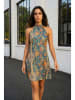 SOULSHAE Kleid in Blau/ Bunt