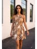 SOULSHAE Jurk camel/crème