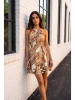 SOULSHAE Kleid in Camel/ Creme