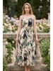 SOULSHAE Jurk beige/groen/zwart