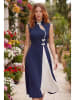 SOULSHAE Jurk donkerblauw/wit
