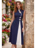 SOULSHAE Jurk donkerblauw/wit