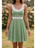 SOULSHAE Jurk groen/wit