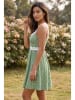 SOULSHAE Jurk groen/wit