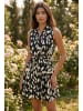 SOULSHAE Kleid in Schwarz/ Creme
