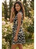 SOULSHAE Kleid in Schwarz/ Creme