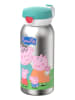 Mepal Edelstahl-Trinkflasche ''Campus - Peppa Pig'' in Türkis/ Bunt - 600 ml