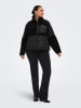 ONLY Carmakoma Fleecejacke in Schwarz