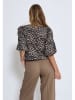 Peppercorn Bluse in Hellbraun/ Schwarz