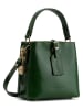 Christian Laurier Leder-Henkeltasche "Myra" in Grün - (B)19 x (H)19 x (T)12 cm