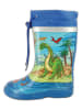 Beck Gummistiefel "Dinos" in Bunt/ Blau