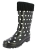 Beck Gummistiefel "Dots" in Schwarz