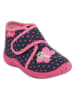 Beck Pantoffels "Jolly" donkerblauw/roze