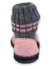 Beck Hüttenschuhe "Little Hearts" in Rosa/ Grau